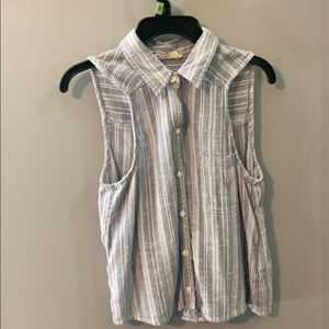Button up tank top